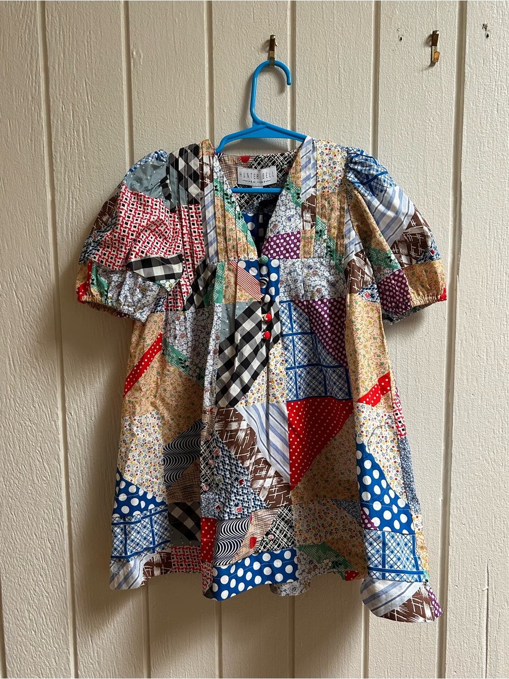 HUNTER BELL Girls Patchwork Multicolor Dress NWT